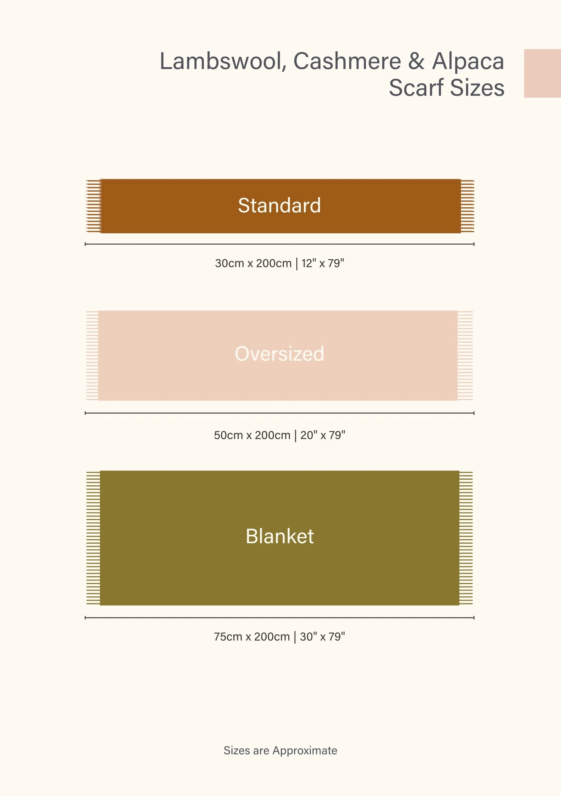 Men's Lambswool Scarf in Camel - Image 5
